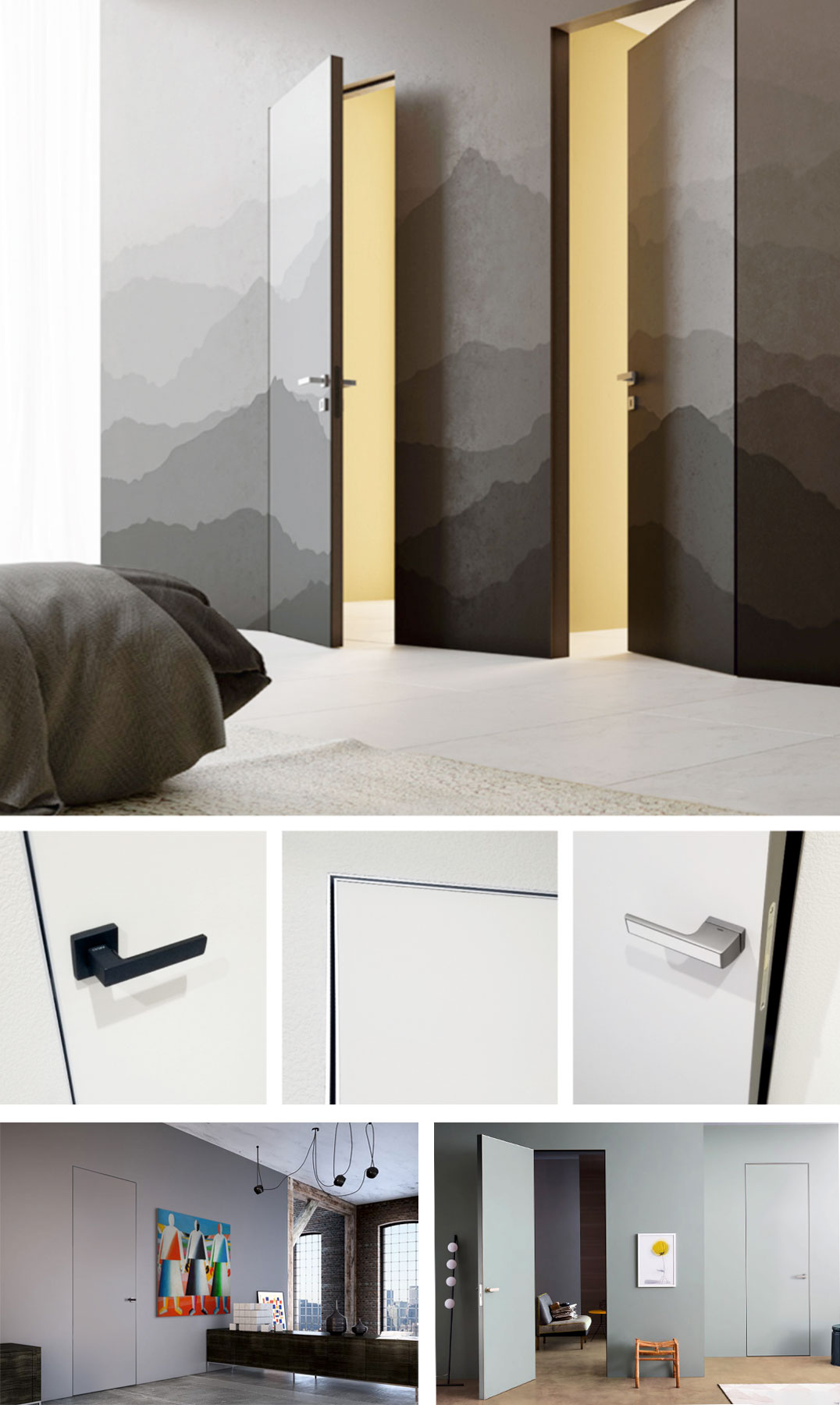 серия Invisible двери-невидимки фото интерьеры