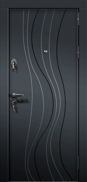 Наружная дверь металлическая  модель 102