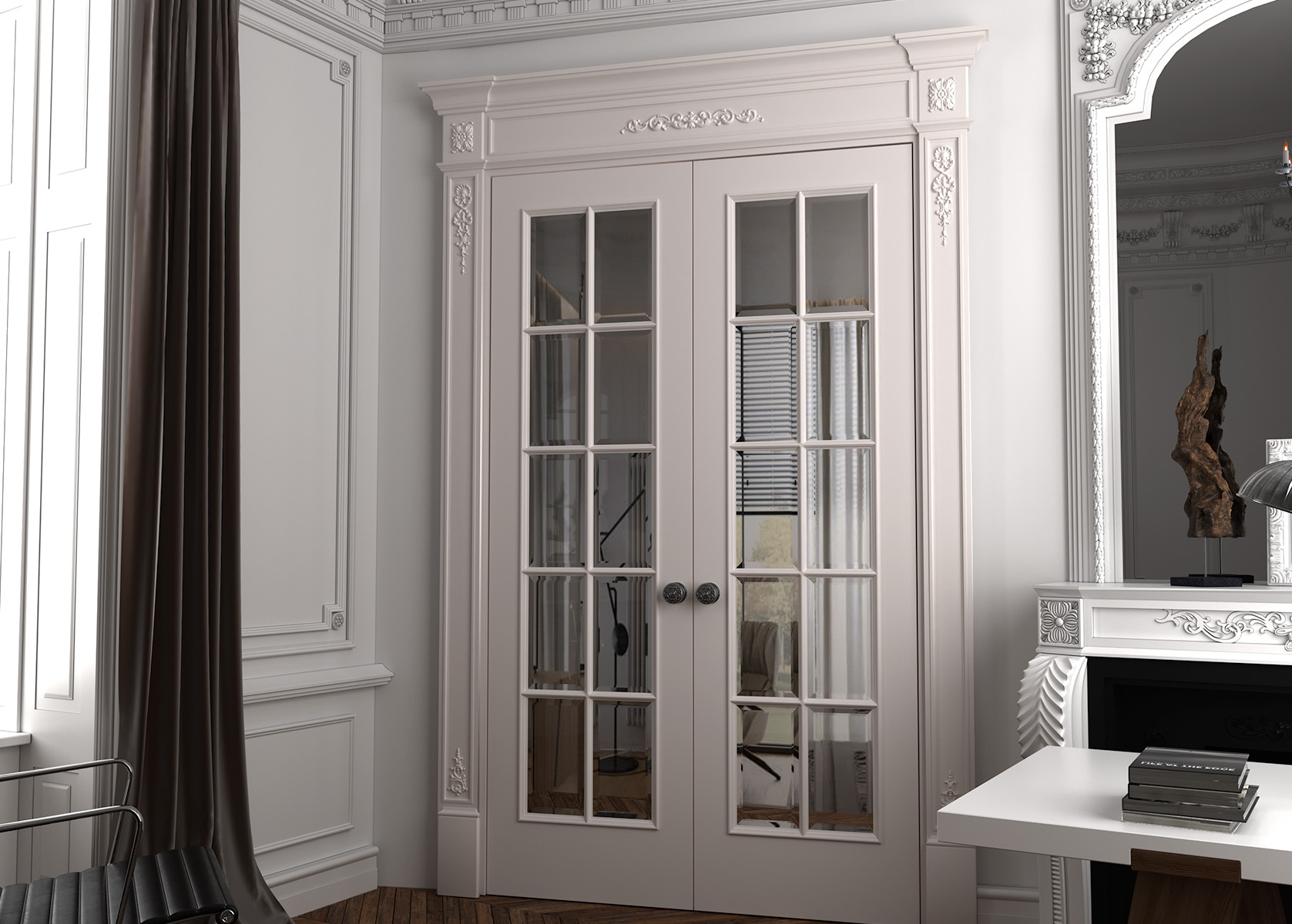 Двери межкомнатные Nostalgia отделка эмаль