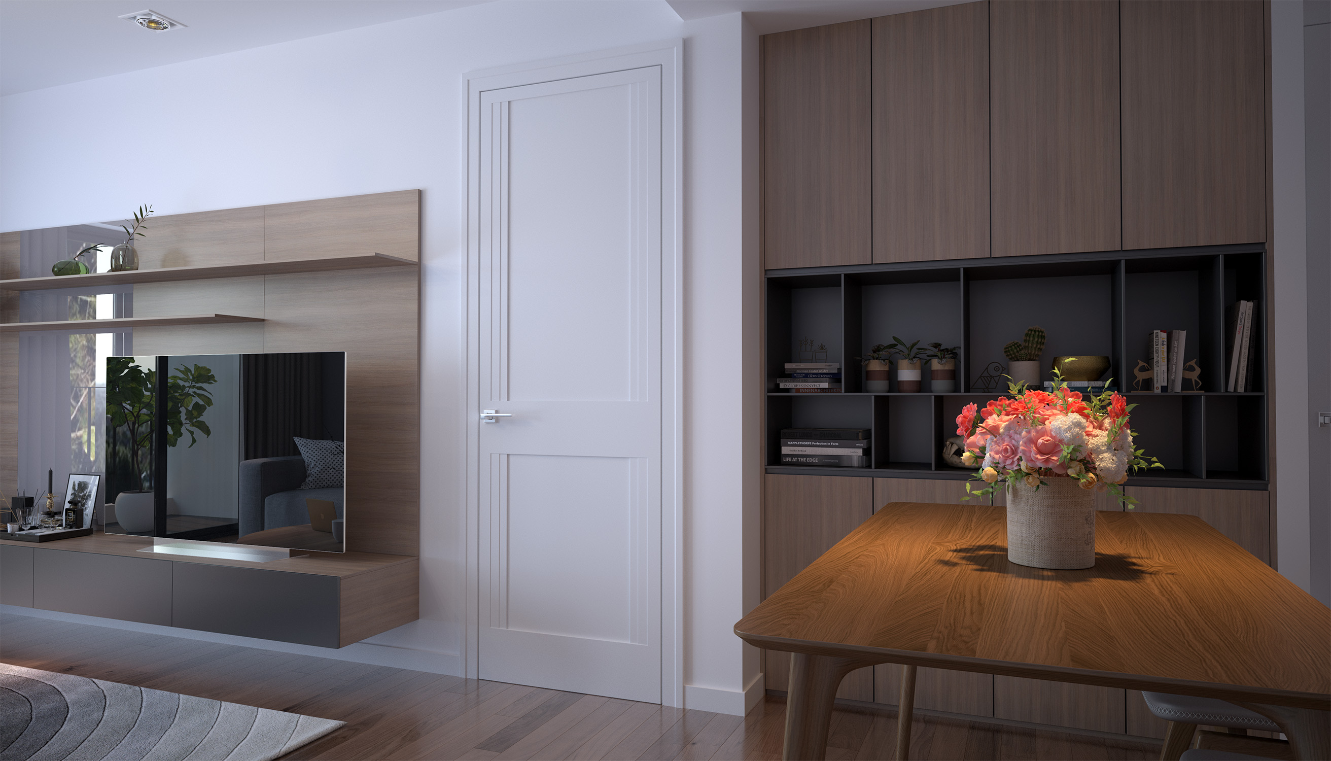 Дверной блок серии New Style модель NS-04 фото винтерьере