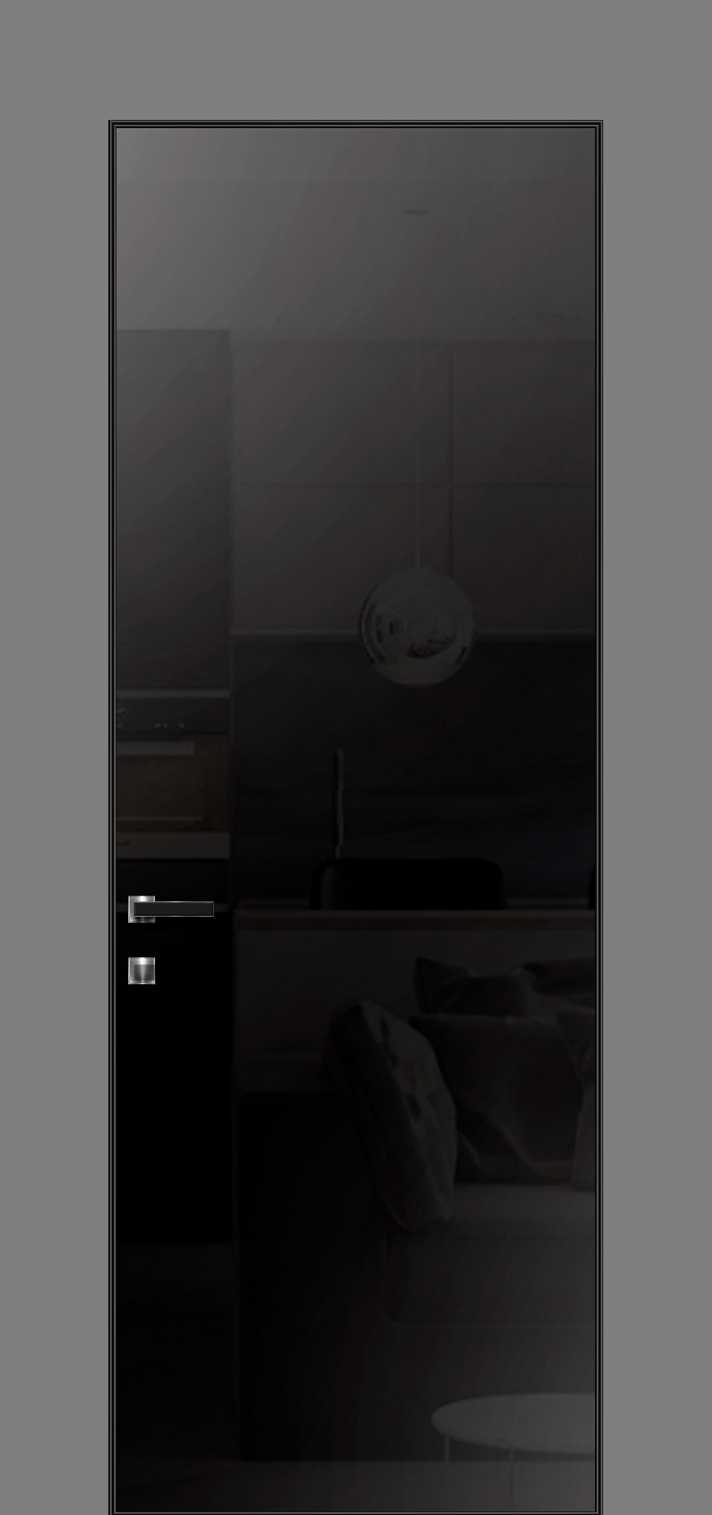 Модель серии Мираж MR1 отделка эмалями стекло лакобель, шпон