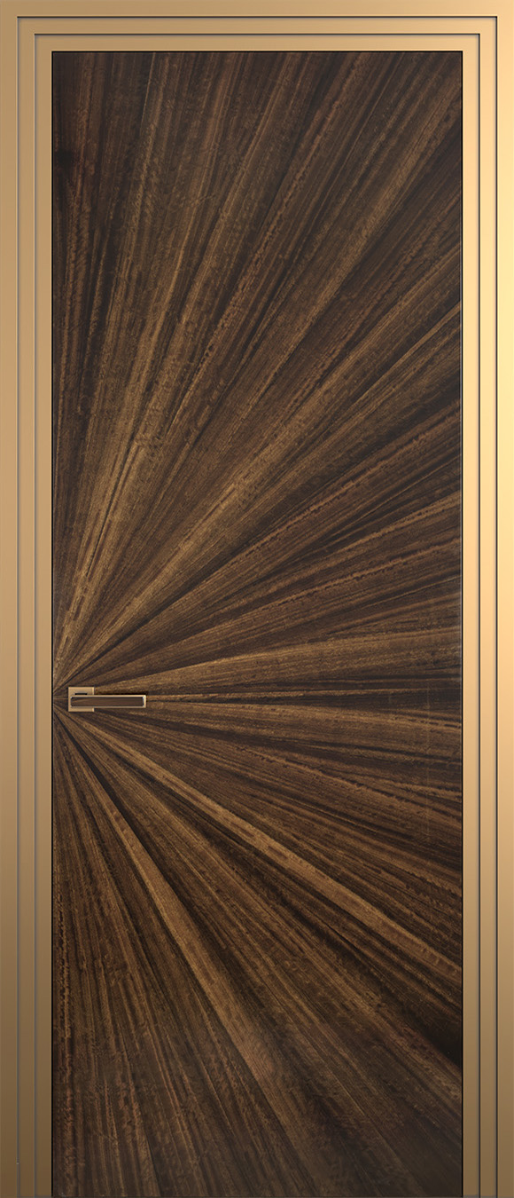 Дверное полотно k35-02 шпон орех