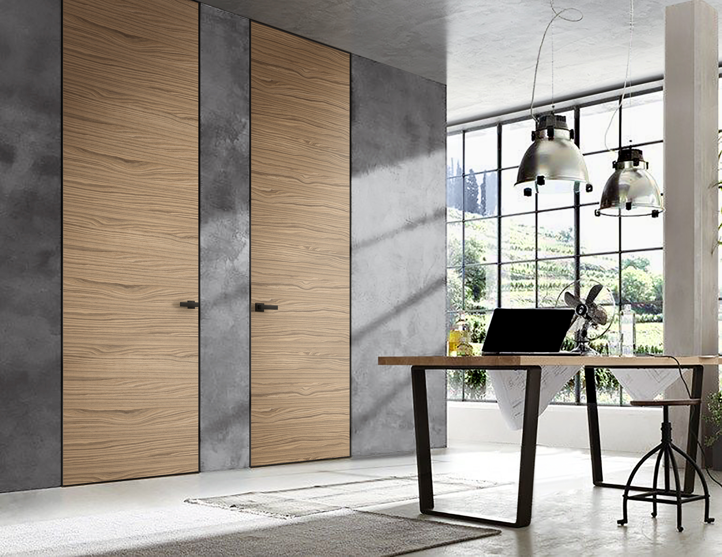 Модель Б10 натуральный шпон Модельный ряд Практика фото в интерьере