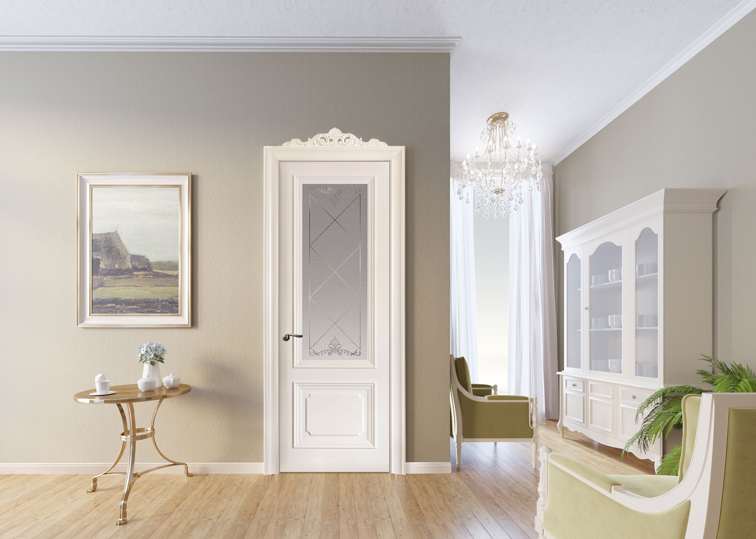 Модель серии Вернисаж отделка эмалями фото в интерьере