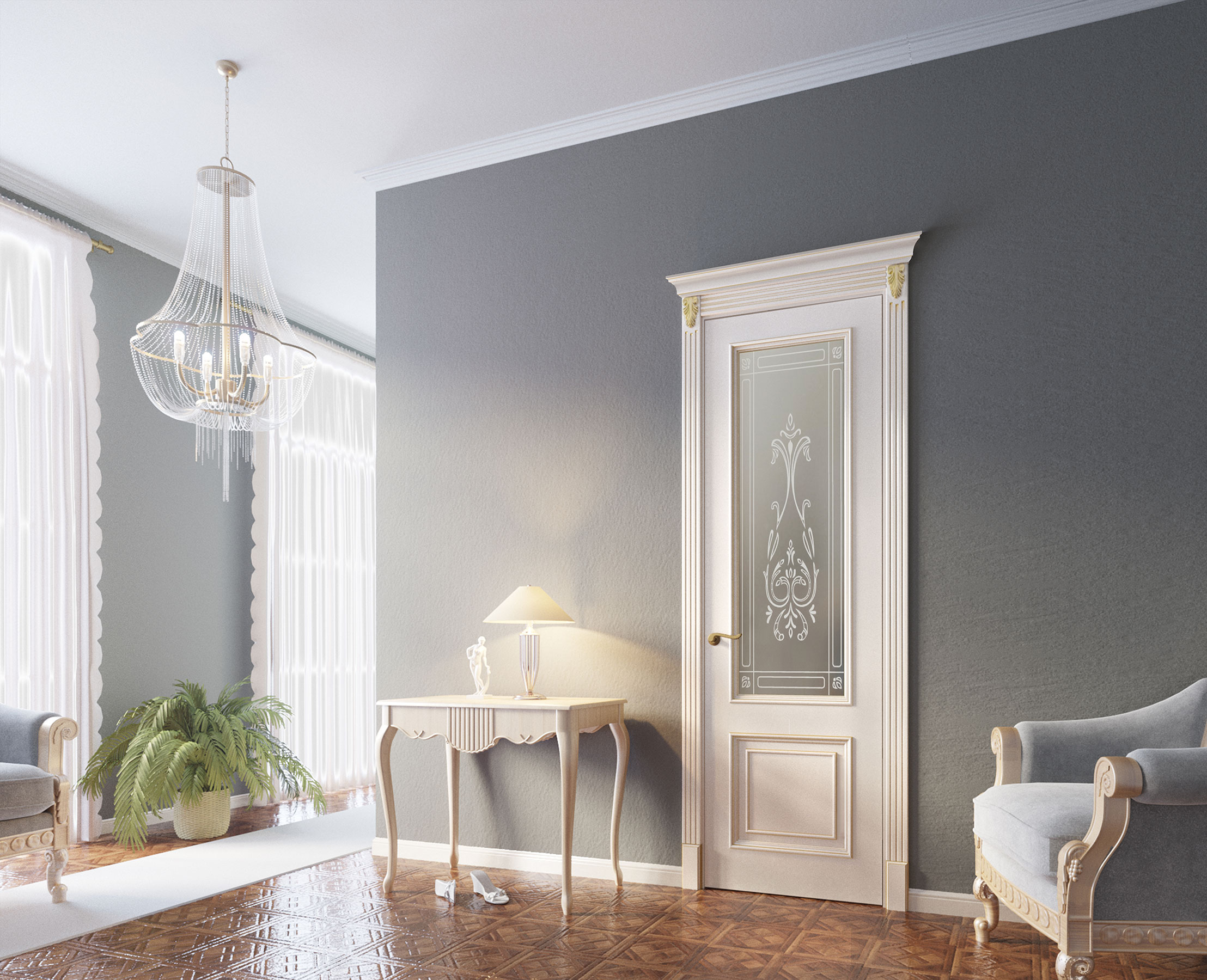 Модель серии Вернисаж отделка эмалями фото в интерьере